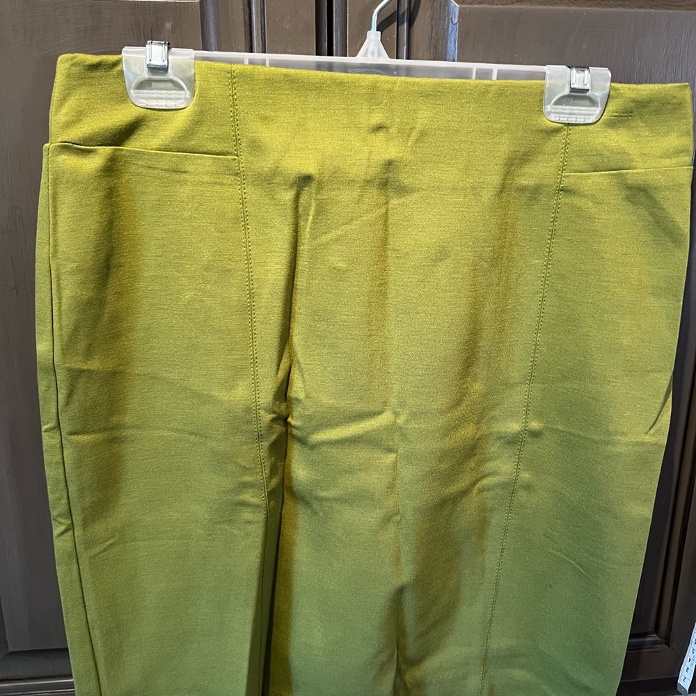 JJill Ponte Knit pencil skirt Stretch Wm S 21” length Vine green NWT